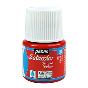 Farba do tkanin Pebeo Setacolor 45ml, Czerwona/80 Red